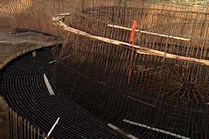 平顶山砼烟囱新建施工现场